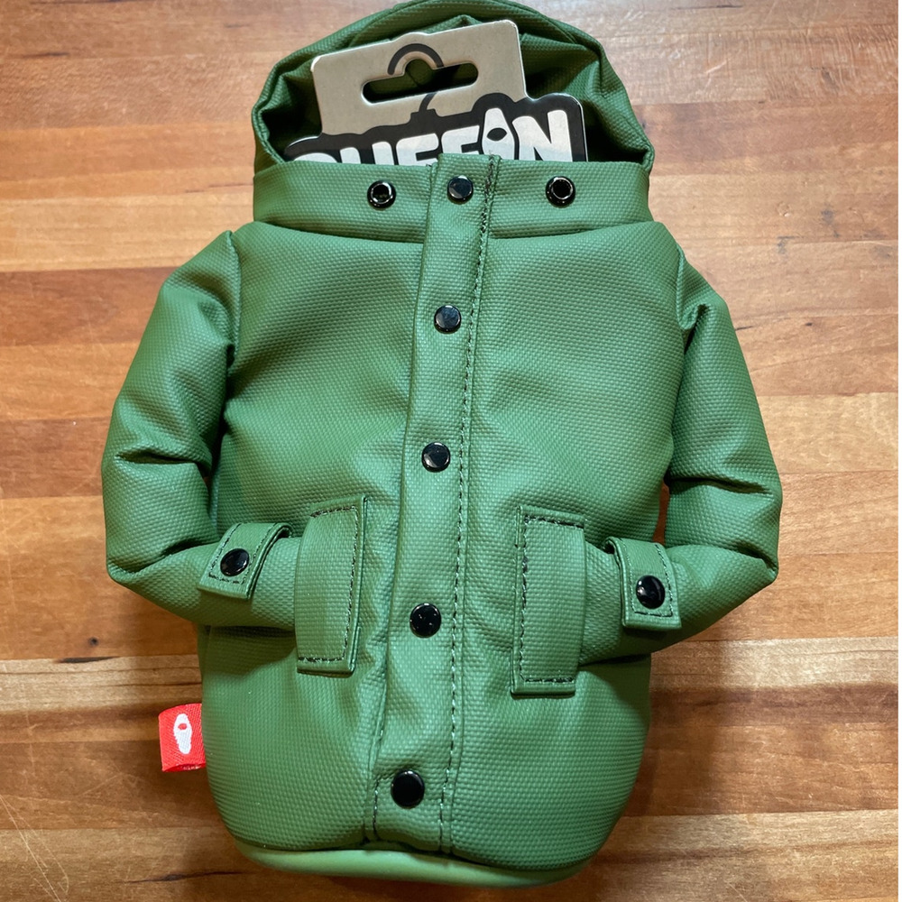 Puffin the Raincoat Beverage Sleeve olive green